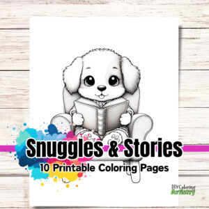 Cute Pets Coloring Pages: Snuggles & Stories