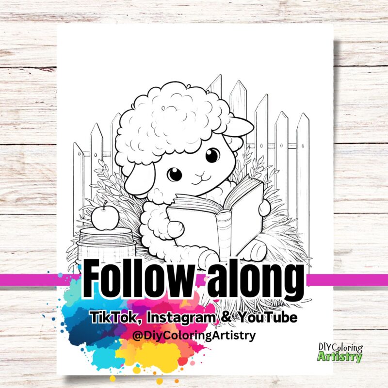 sheep coloring page