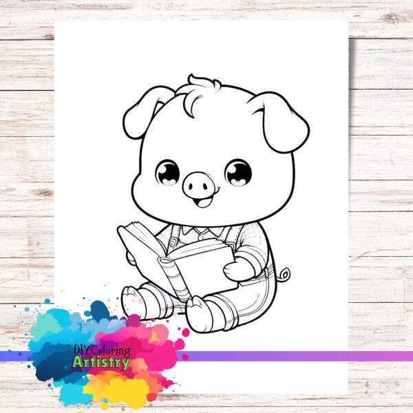 pig coloring page