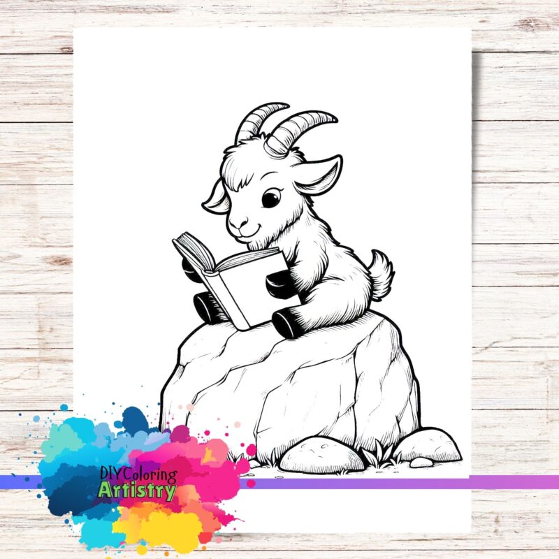 goat coloring page