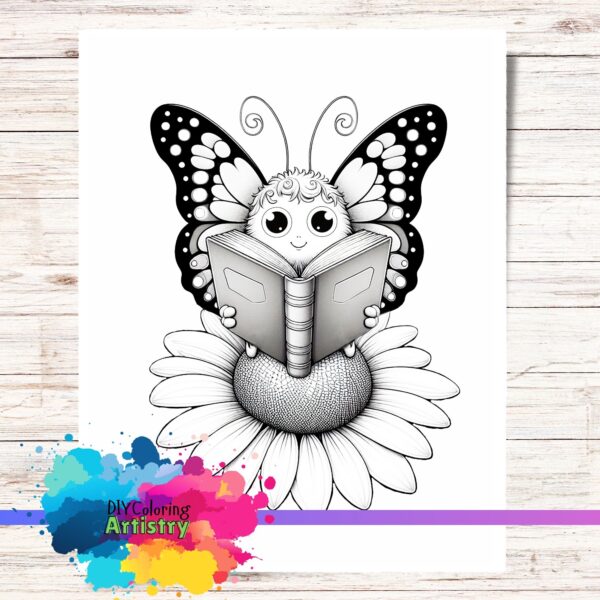 butterfly coloring page