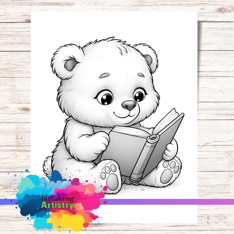 bear coloring page