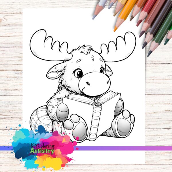 moose coloring page