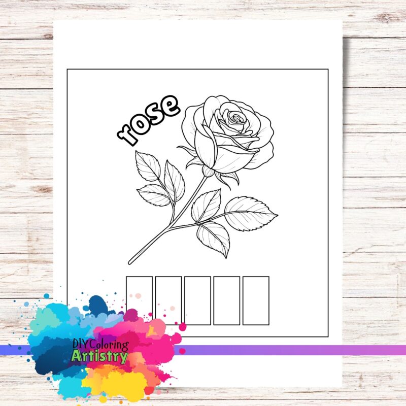 rose coloring pages