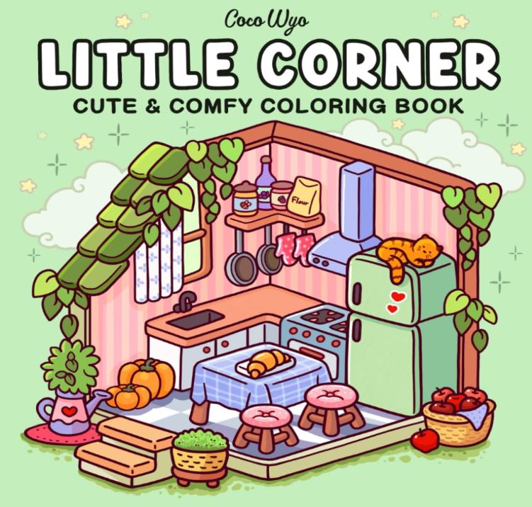 Little Corner Coloring Book for Adults