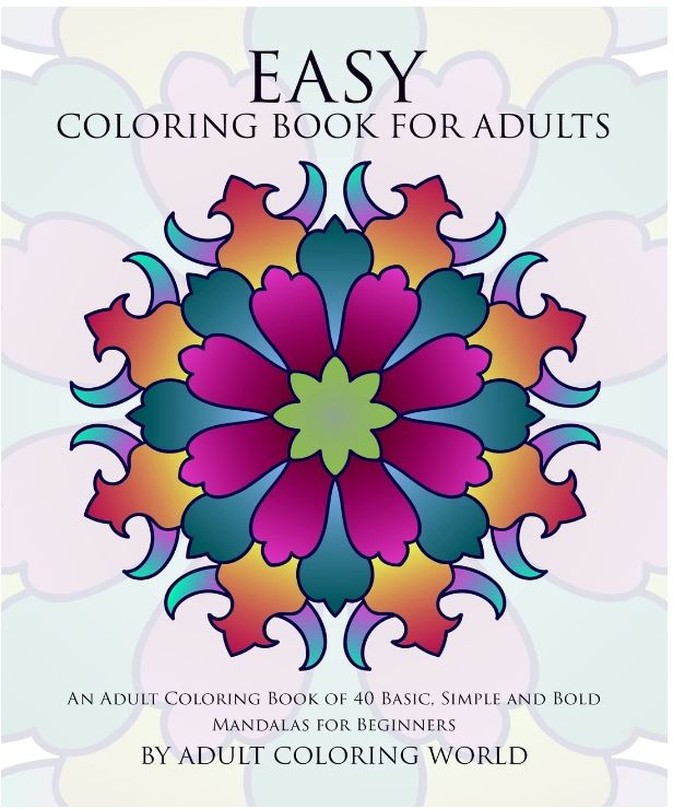 Easy coloring book for adults