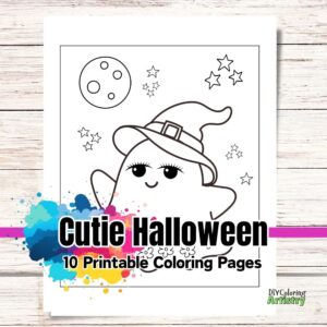 Cutie Halloween Printable Coloring Pages