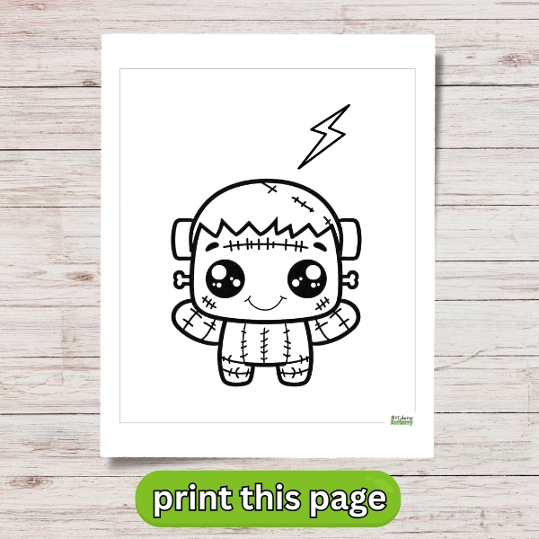 Frankenstein Coloring Printable