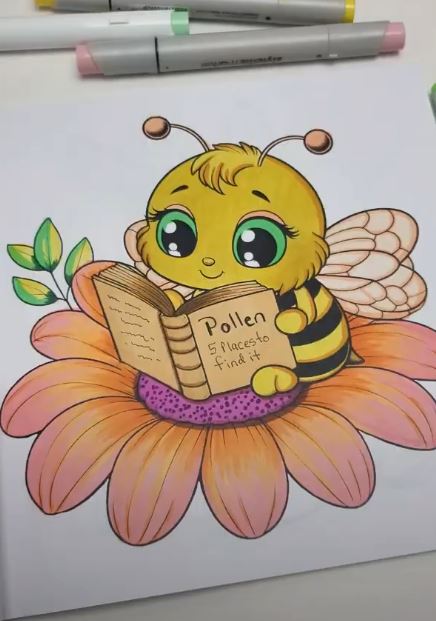 coloring a bumblebee