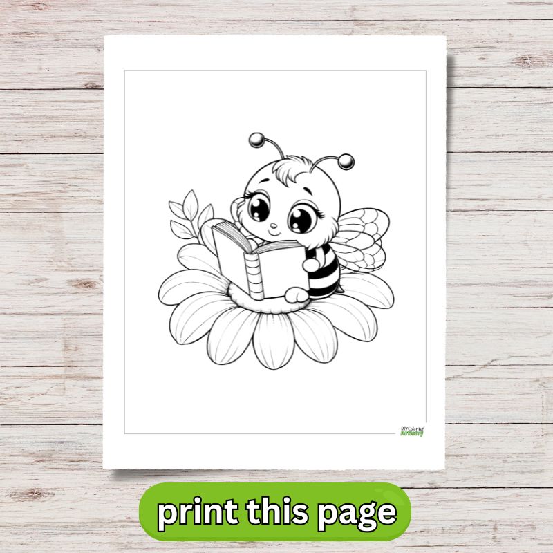 Farm Animals coloring pages bee