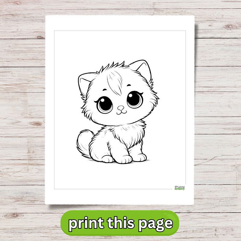 Farm Animals coloring pages cat