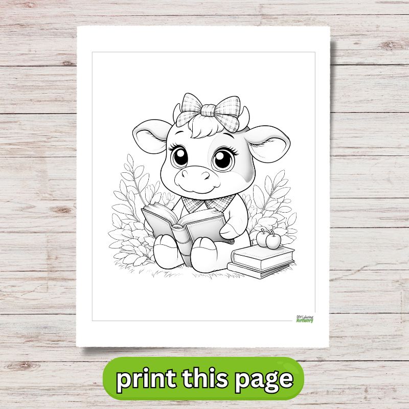 Farm Animals coloring pages cow