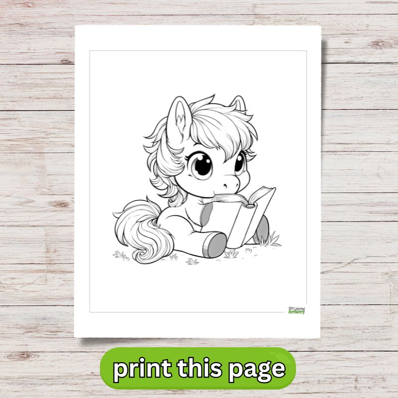 Farm Animals coloring pages horse