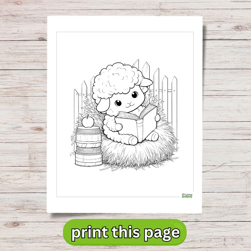 Farm Animals coloring pages sheep