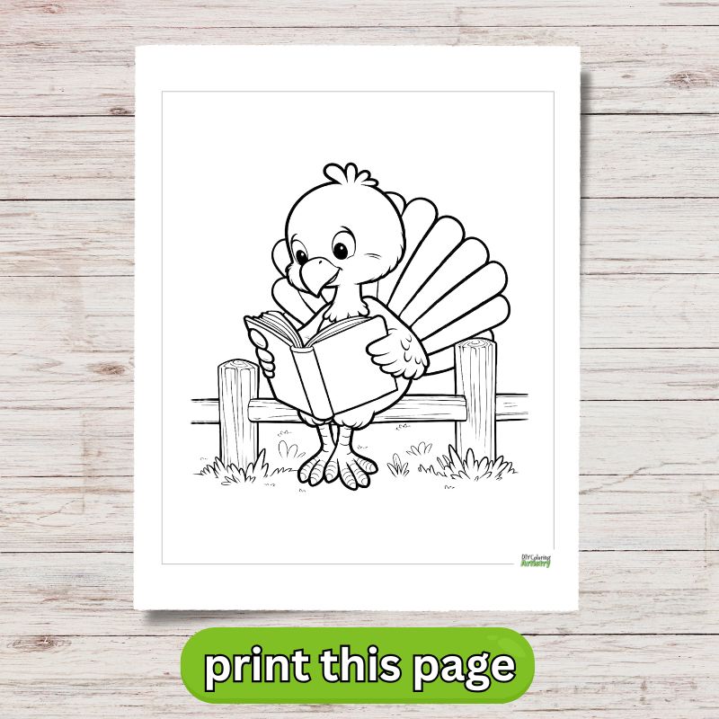 Farm Animals coloring pages turkey