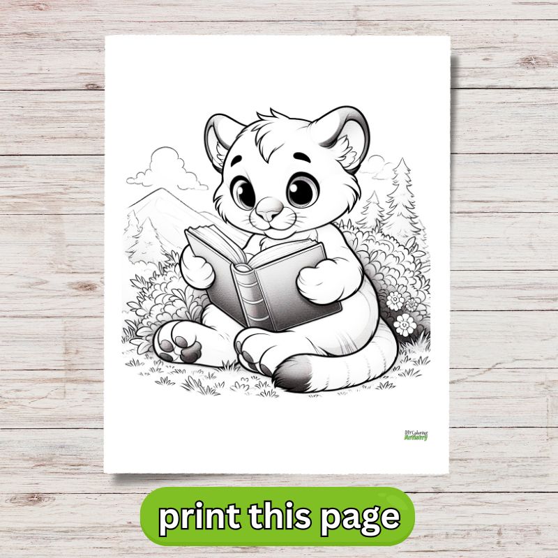 Cougar Coloring Page