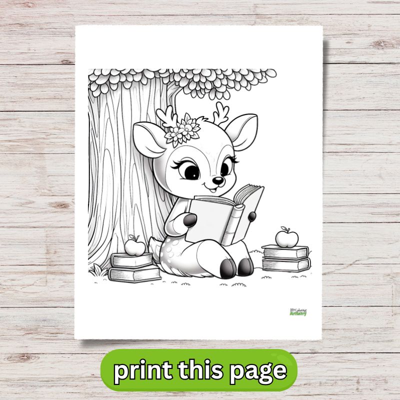 Deer Coloring Page