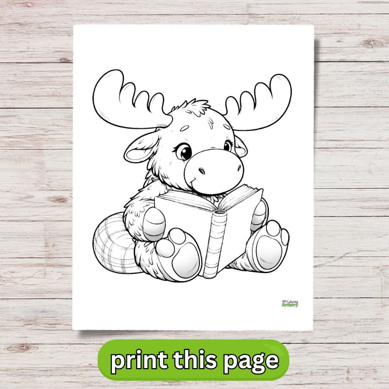 Moose Coloring Page