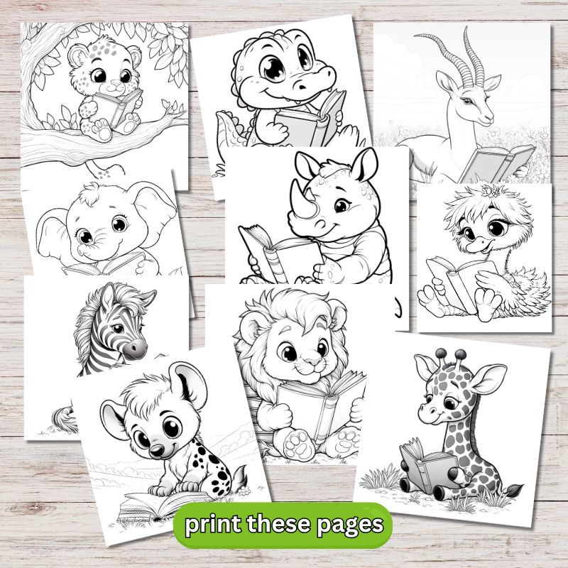 serengeti coloring pages