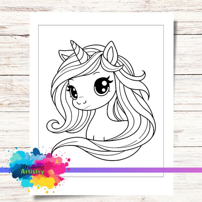 Long hair unicorn