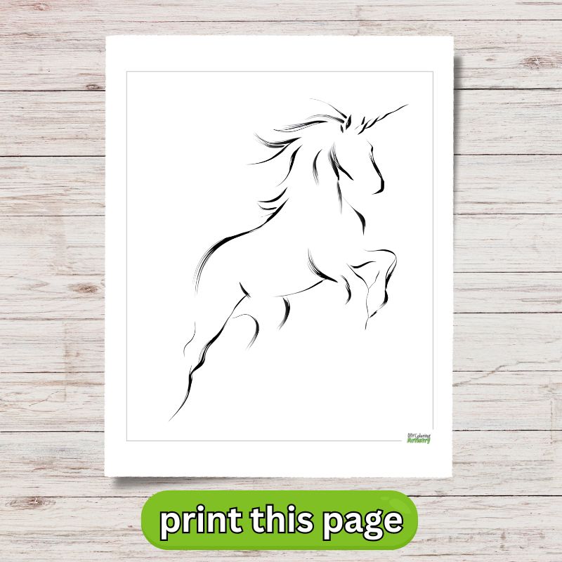 Free printable Unicorn PDF