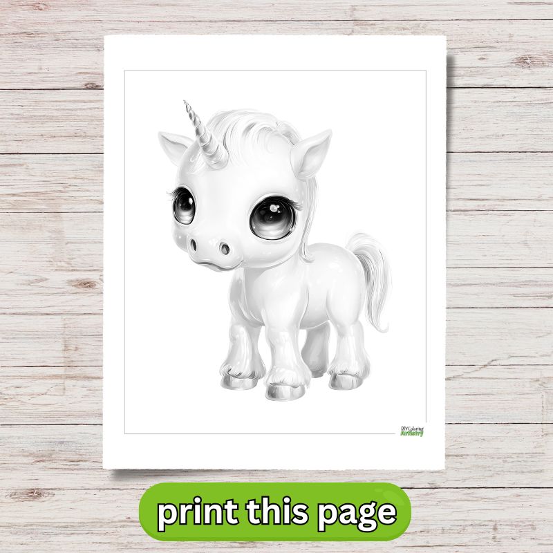 Unicorn Coloring Sheet