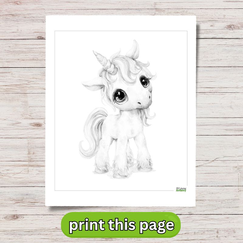 Unicorn Watercolor Printable