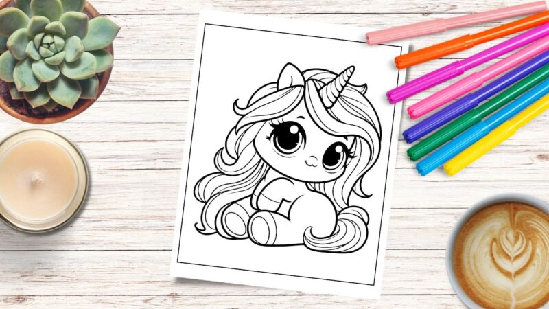 unicorn coloring pages