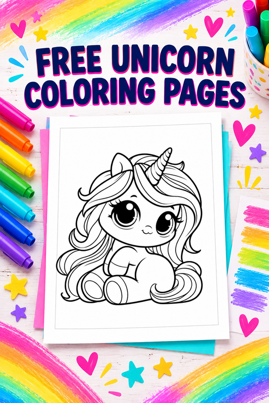 free unicorn coloring pages