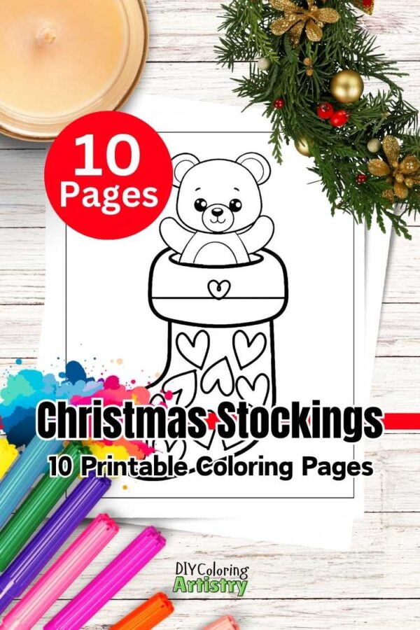 Christmas Stockings Coloring Pages