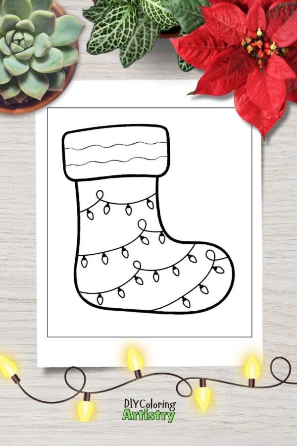 Christmas Stockings Coloring Pages - Image 3