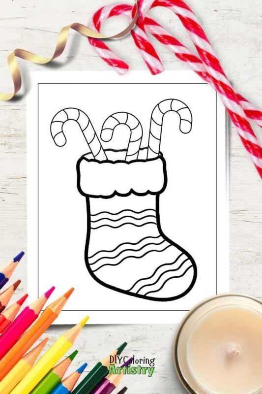 Candy Cane Stocking