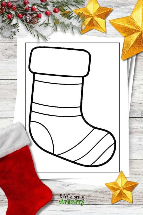 Christmas Stockings Coloring Pages - Image 6