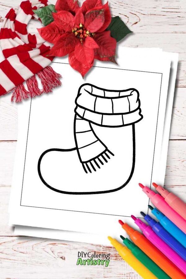 Christmas Stockings Coloring Pages - Image 7