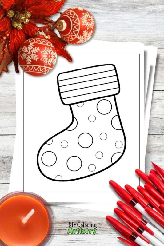 Polka Dot Stocking