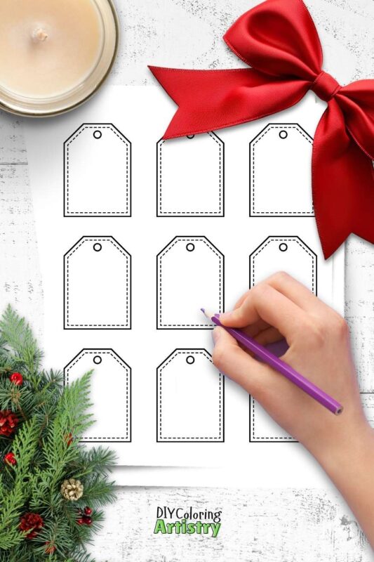 DIY printable Christmas Tags