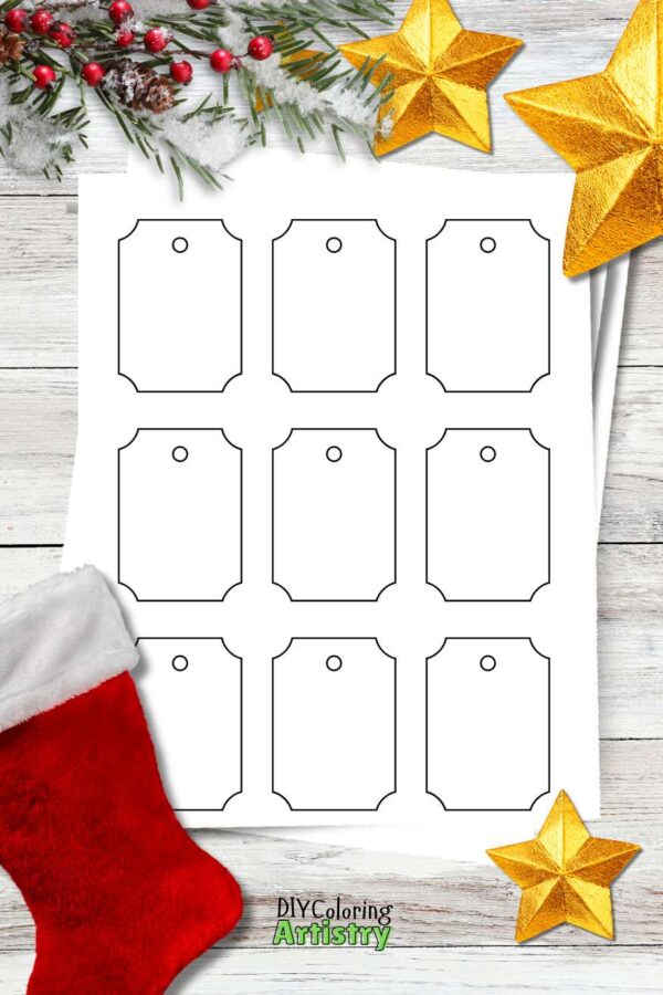 Blank Printable Christmas Tags - Image 5