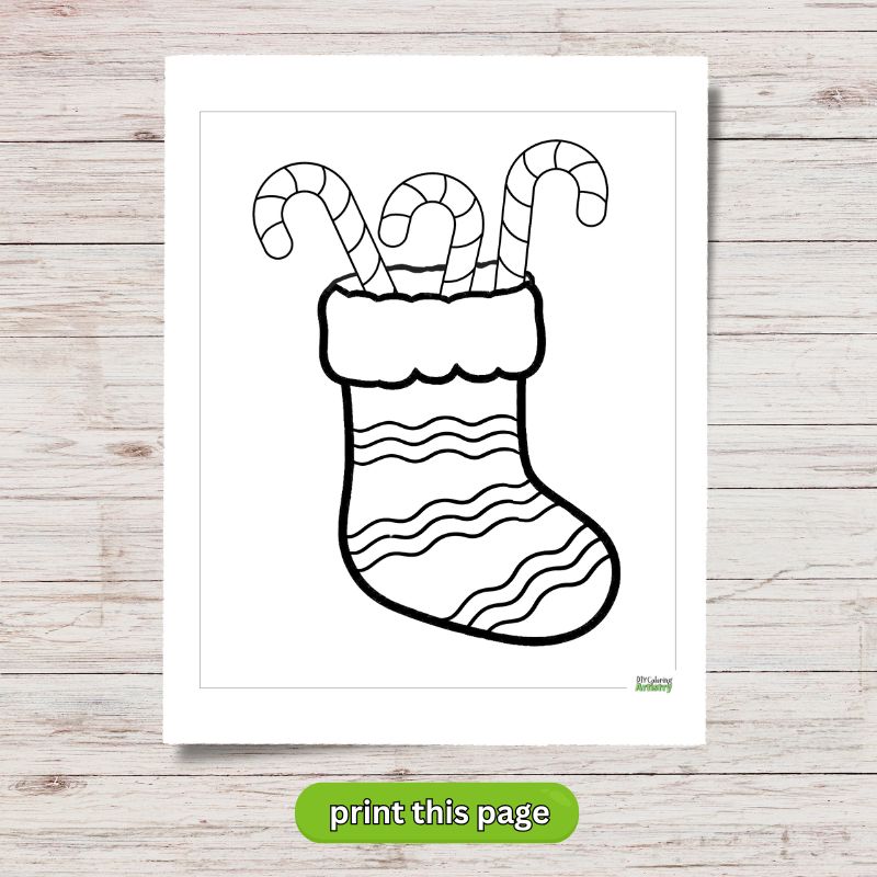Candy Cane Stocking