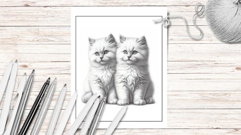 kitty cat coloring pages