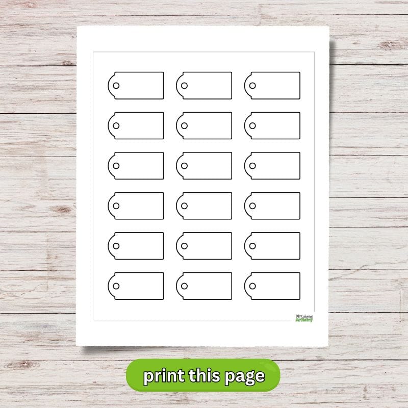 Printable Holiday Tags