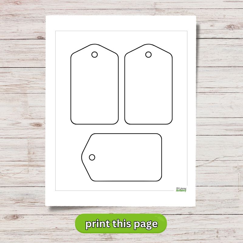 Holiday Gift Tag Printable