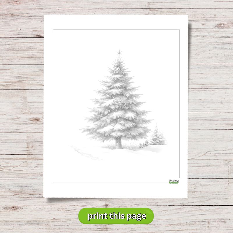 Winter Tree Printable Page