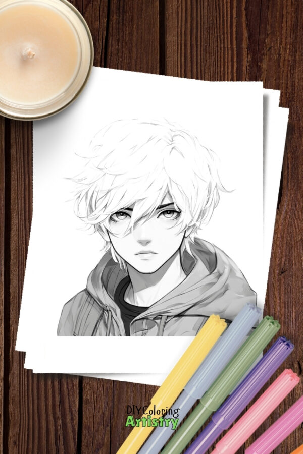 Anime Boys Coloring Pages - Image 3