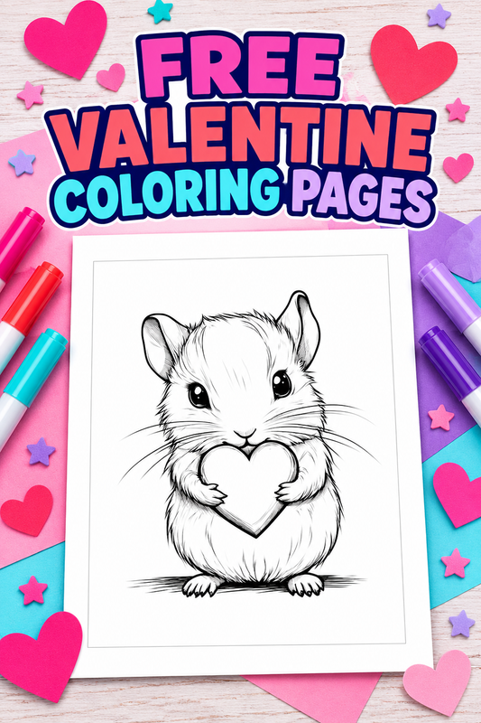 free valentines coloring pages