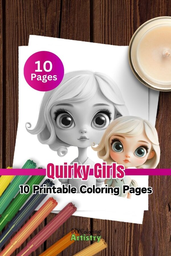 Quirky Girls Coloring Pages