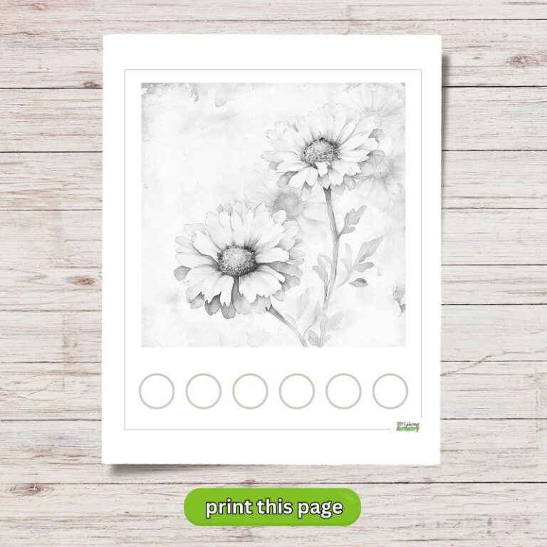 11 Free Alcohol Markers Drawing Coloring Pages - DIY Coloring Artistry