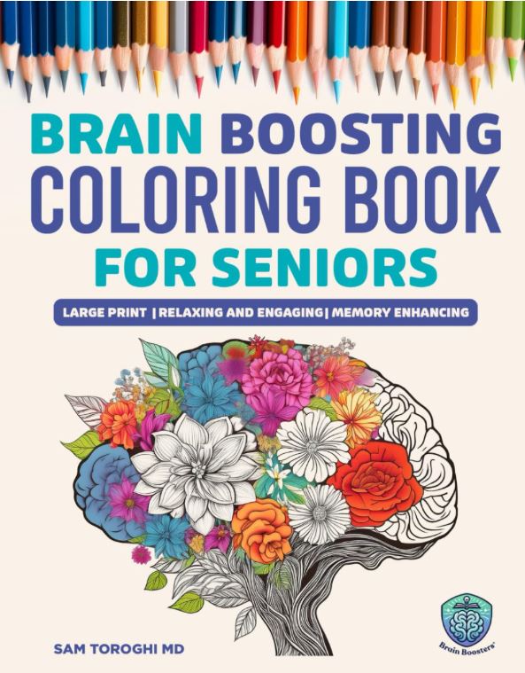 Brain Boosting Coloring Book for Seniors