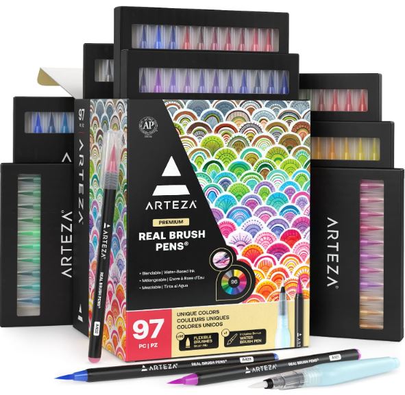 Arteza watercolor brush pens