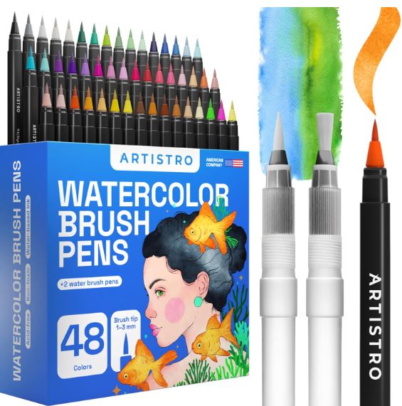 artistro watercolor brush pens