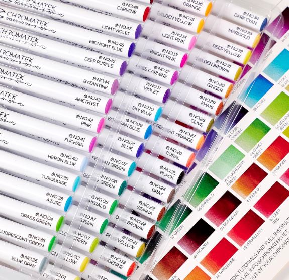 chromatek 108 Watercolor Pens Set